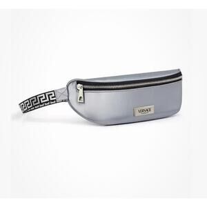 Versace Parfums New Silver Belt Bag Travel With Dust Bag